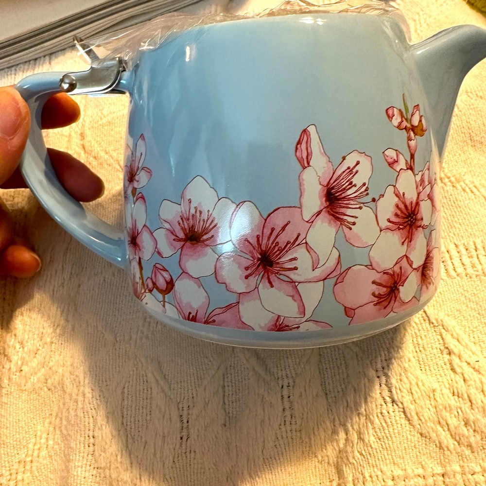 Alfred Ceramic & Stainless Steel Floral Teapot
